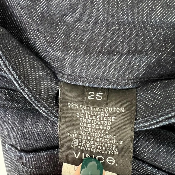 VINCE Riley Legging Jeans in Resin Rinse Dark Jeggings Size 25 GUC L767 - Picture 7 of 10